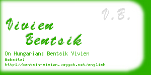 vivien bentsik business card